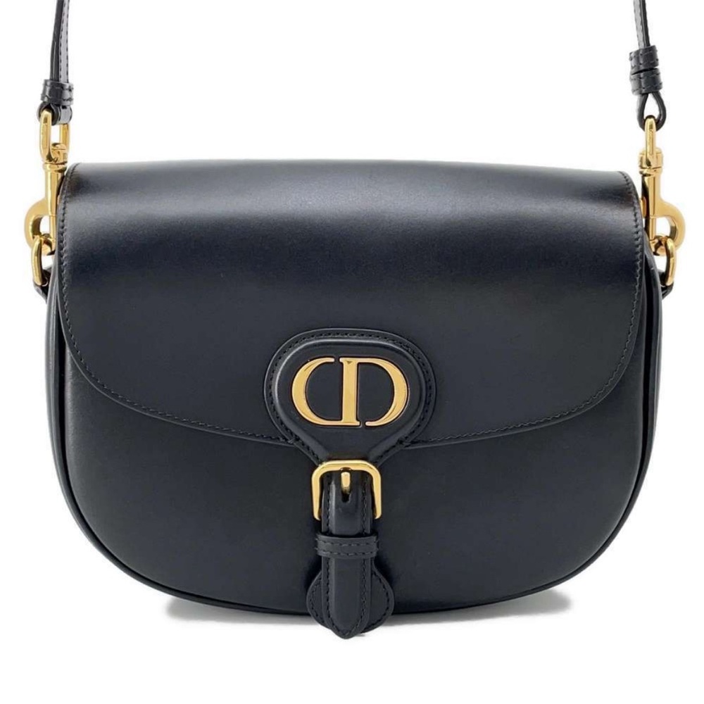 Dior Black Crossbody Bag with Gold Accents